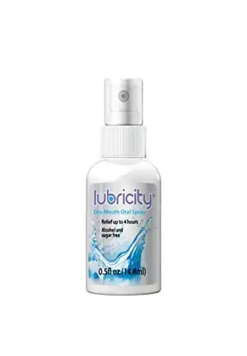 Lubricity Dry Mouth Oral Spray for Symptomatic Relief of Dry Mouth, Flavorless - .5 oz, Travel Size