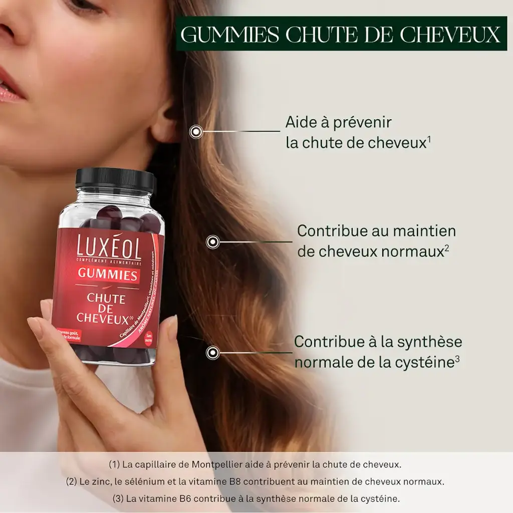 LUX OL - Hair Loss Gummies - Food Supplement - Helps Prevent Hair Loss - Natural Orange & — Gummies
