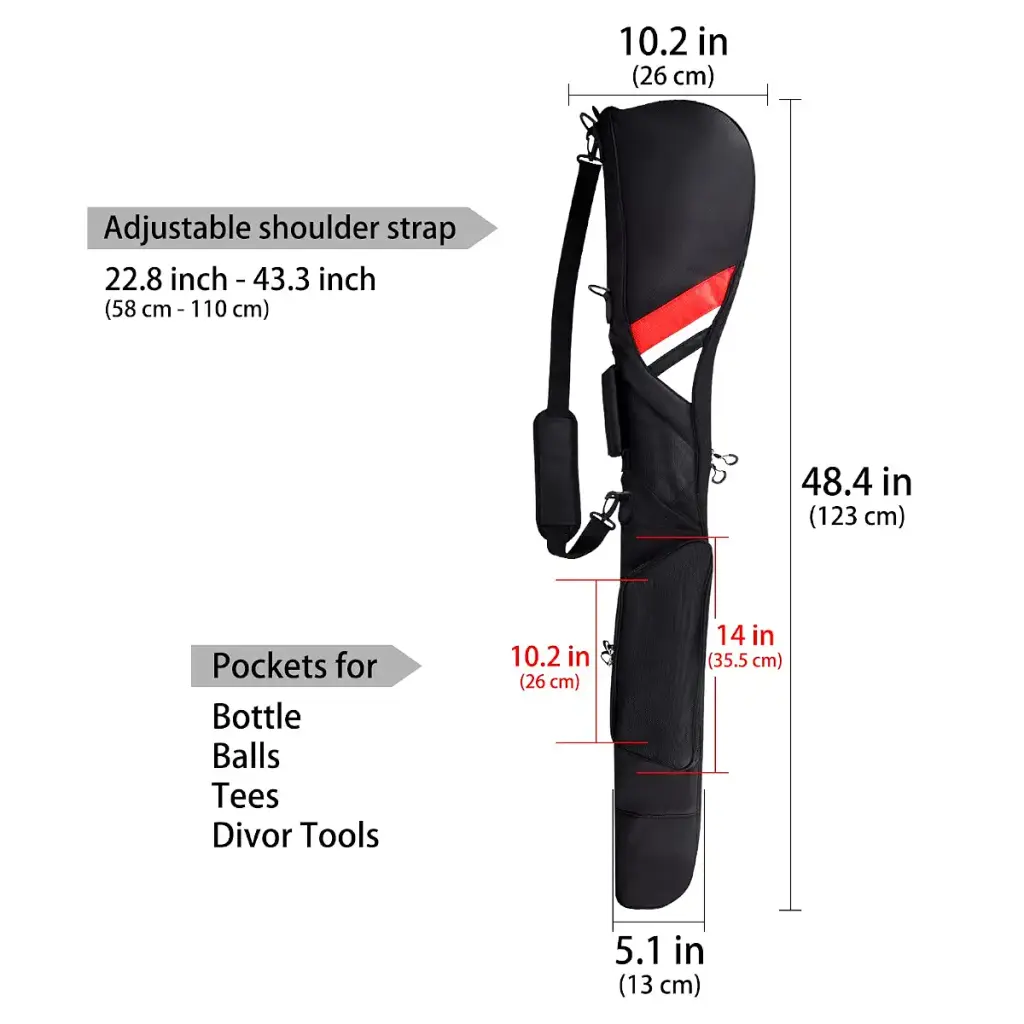 LZFAN Golf Club Bag Mini for Men Women Kids Lightweight Driving Range Carrier Course — Golf