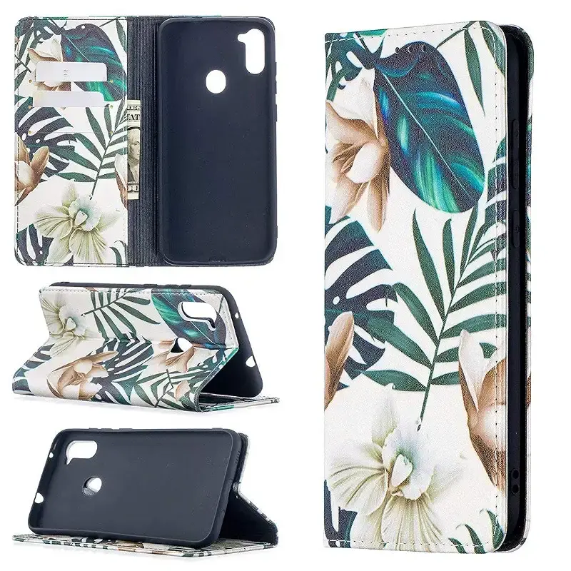 Magon wallet case for Samsung Galaxy A21 creatively painted cell phone bag case PU — Miagon