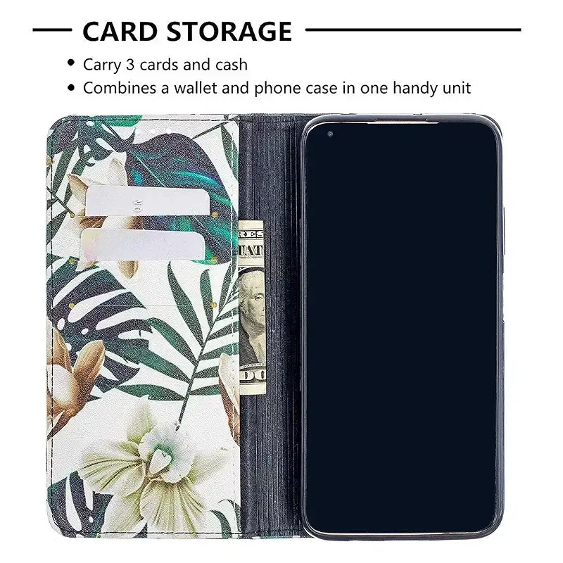 Magon wallet case for Samsung Galaxy A21 creatively painted cell phone bag case PU — Oral Care