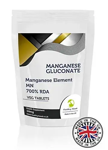 Manganese Gluconate 122mg 90 Tablets Manganese Element 14mg Health Supplements Nutrition Pills