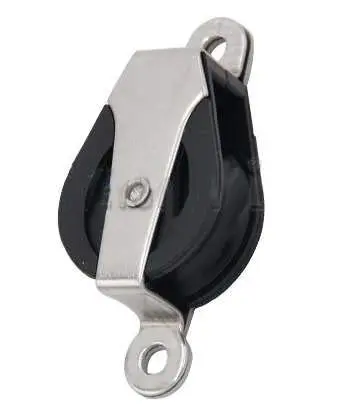 MarineNow 30mm Sailing Cheek Block Marine 316 Stainless Steel Rope Pulley Nylon Sheave 01-Pack