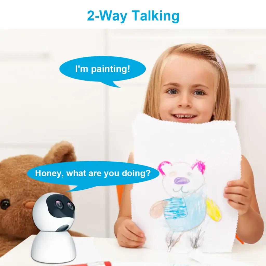 Mengshen pet camera 4MP dog cat wifi cam with telephone app human/noise/movement — Pet