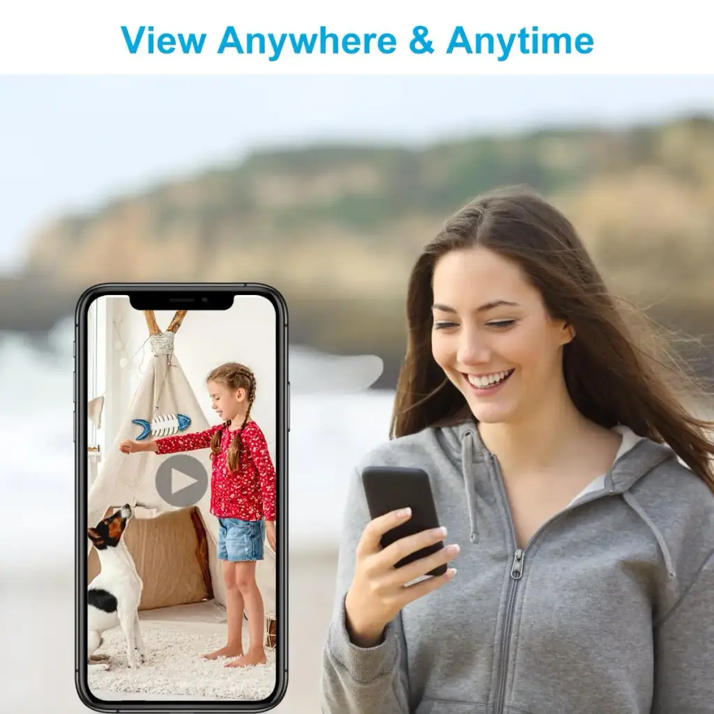 Mengshen pet camera 4MP dog cat wifi cam with telephone app human/noise/movement — Pet
