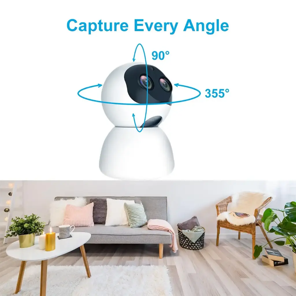 Mengshen pet camera 4MP dog cat wifi cam with telephone app human/noise/movement — Mengshen