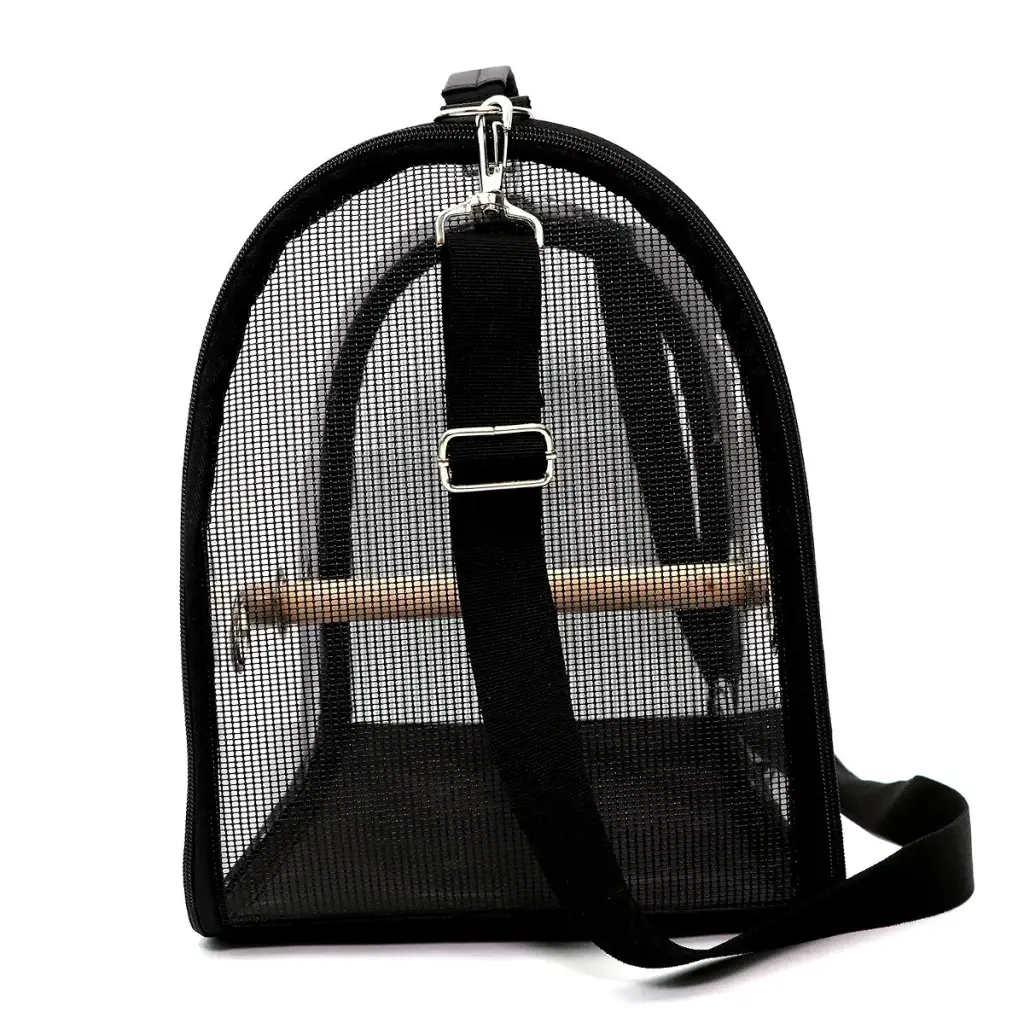 Mildair Lightweight Bird Carrier Bird Travel Cage PVC Transparent Breathable Parrot — Mildair
