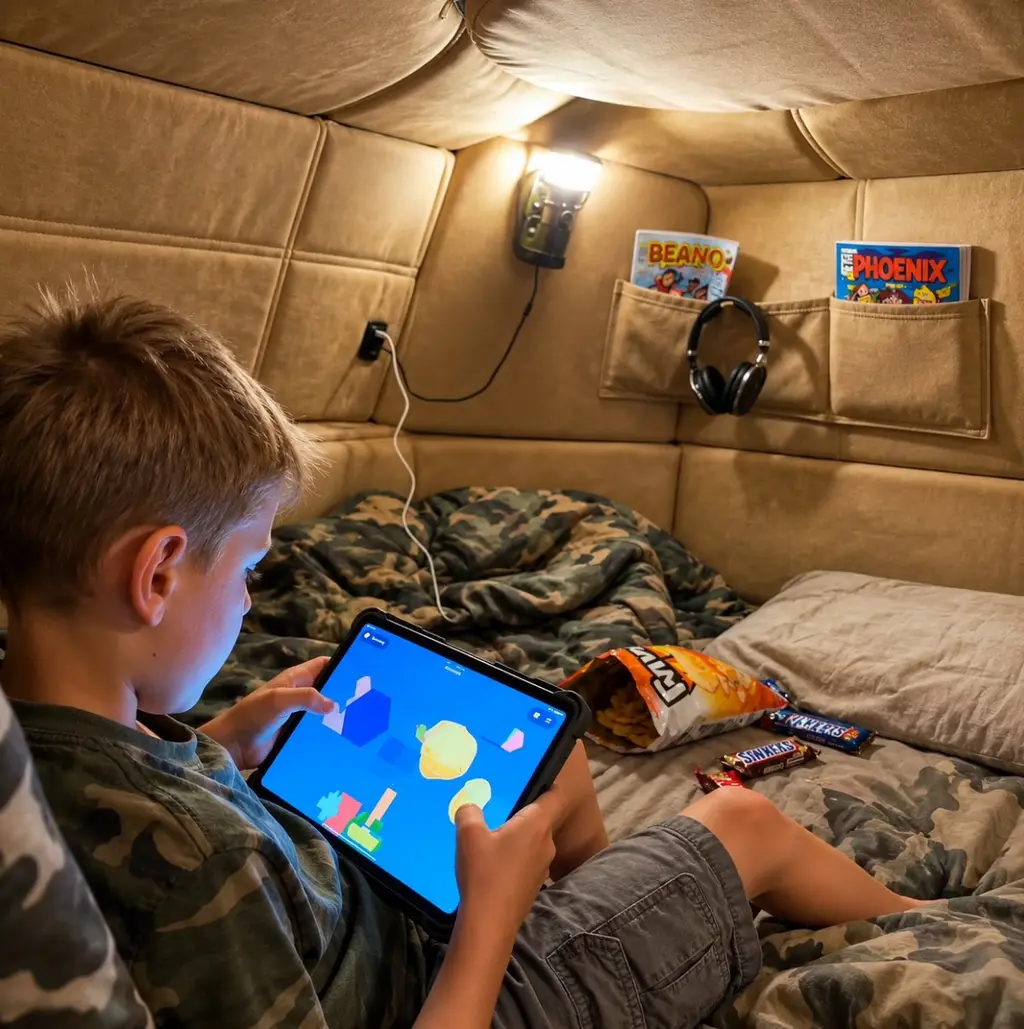 MilitaryBeds upholstered vehicle bed, view 5