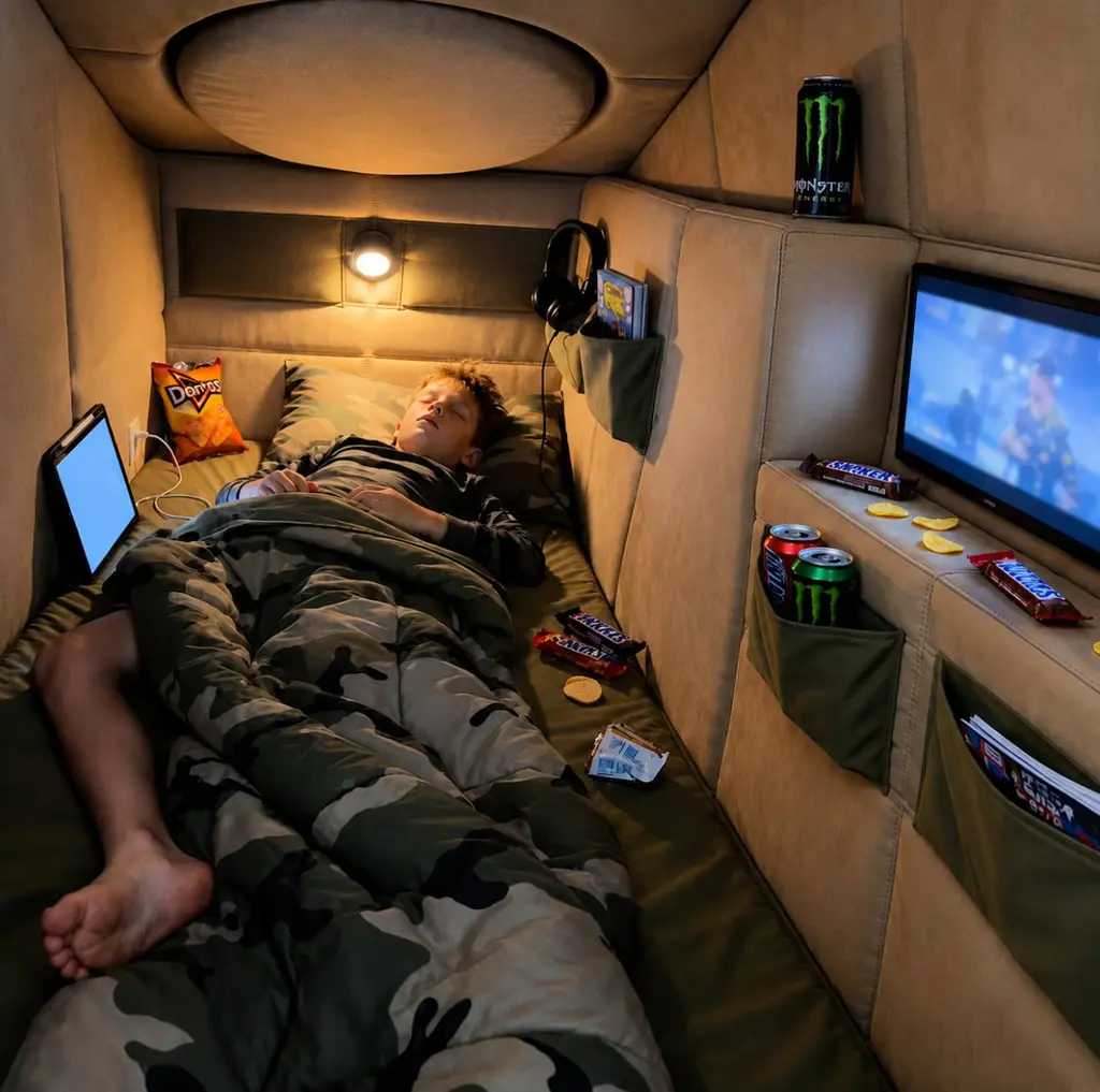 MilitaryBeds upholstered vehicle bed, view 7