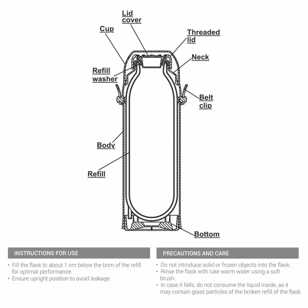Milton Eiffel Insulated Flask, view 5