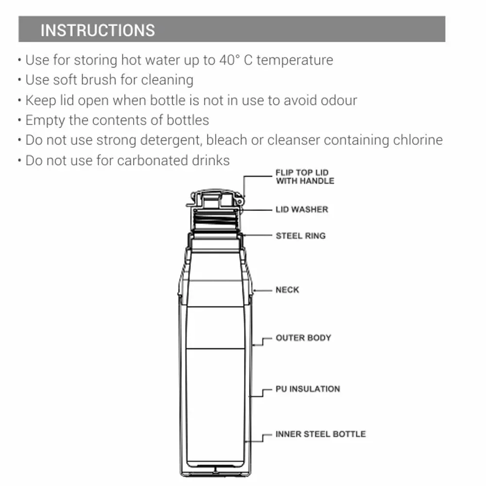 Milton Kool Steelight Stainless Steel Bottle, view 5