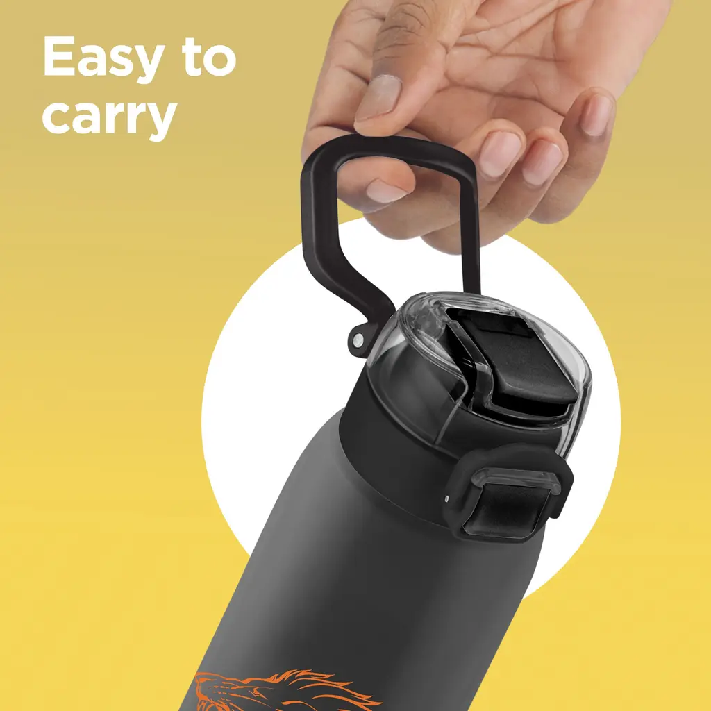 Milton Sports Steel Edge UV Printing Thermoware Bottle With Twin Lid - Chennai Super Kings (CSK) - Milton, view 4