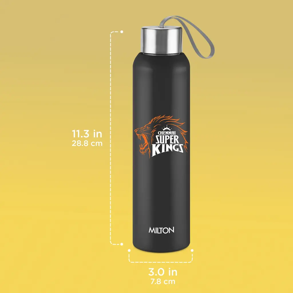Milton Sports Steel Halo UV Printing Water Bottle - Chennai Super Kings (CSK) - Milton, view 3