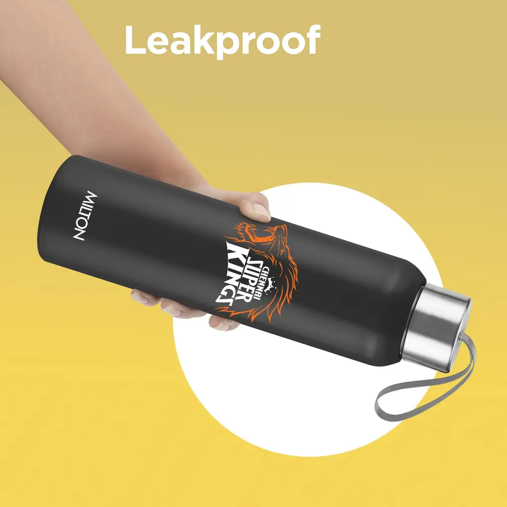Milton Sports Steel Halo UV Printing Water Bottle - Chennai Super Kings (CSK) - Milton, view 5