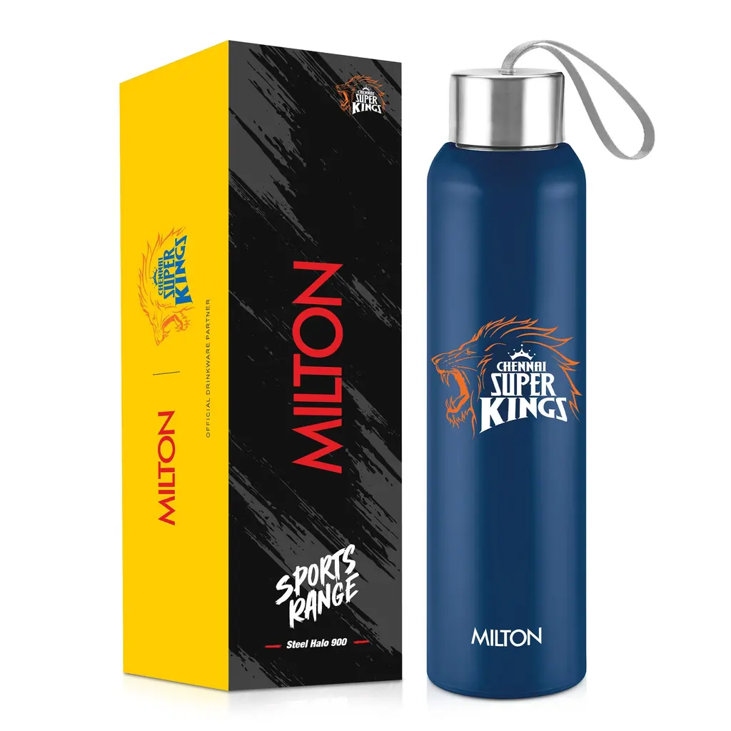 Milton Sports Steel Halo UV Printing Water Bottle - Chennai Super Kings (CSK) - Milton, view 10