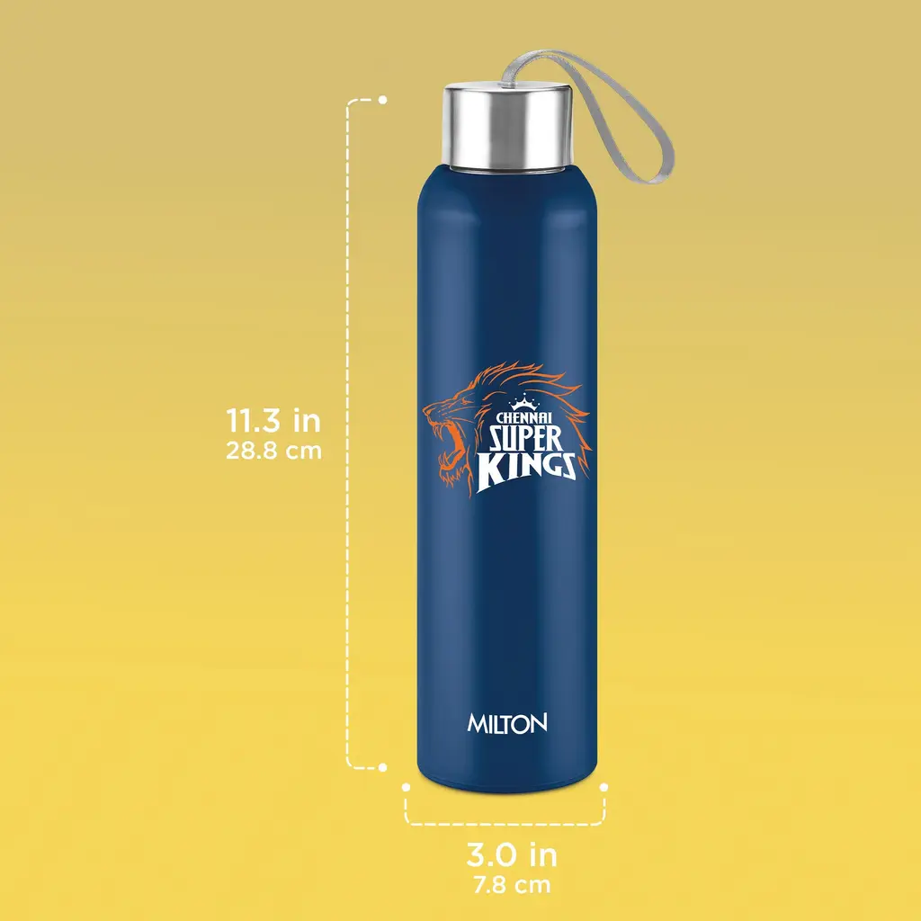 Milton Sports Steel Halo UV Printing Water Bottle - Chennai Super Kings (CSK) - Milton, view 12