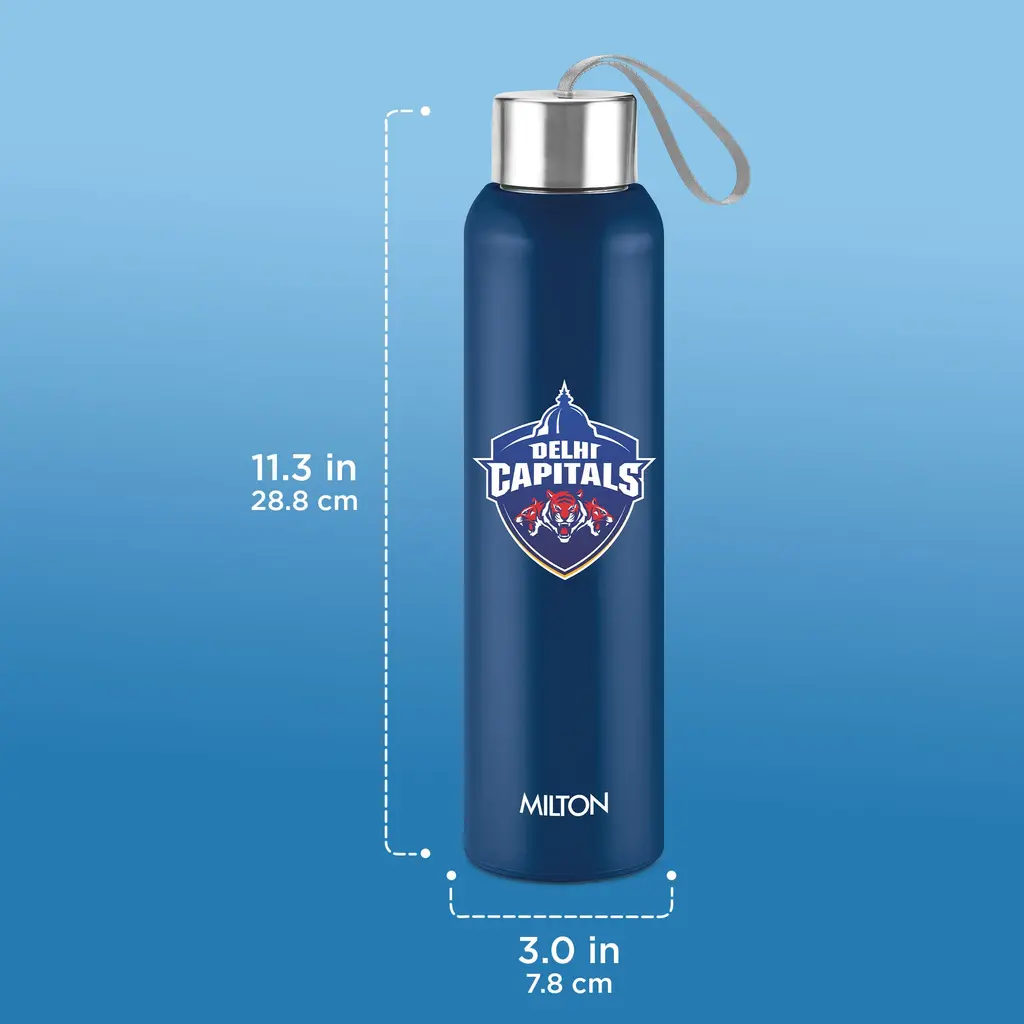 Milton Sports Steel Halo UV Printing Water Bottle - Delhi Capitals (DC) - Milton, view 11