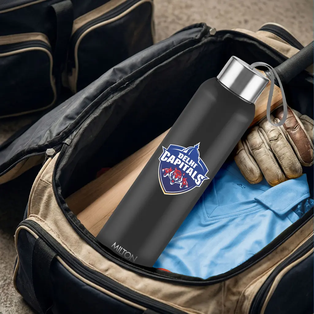 Milton Sports Steel Halo UV Printing Water Bottle - Delhi Capitals (DC) - Milton, view 14