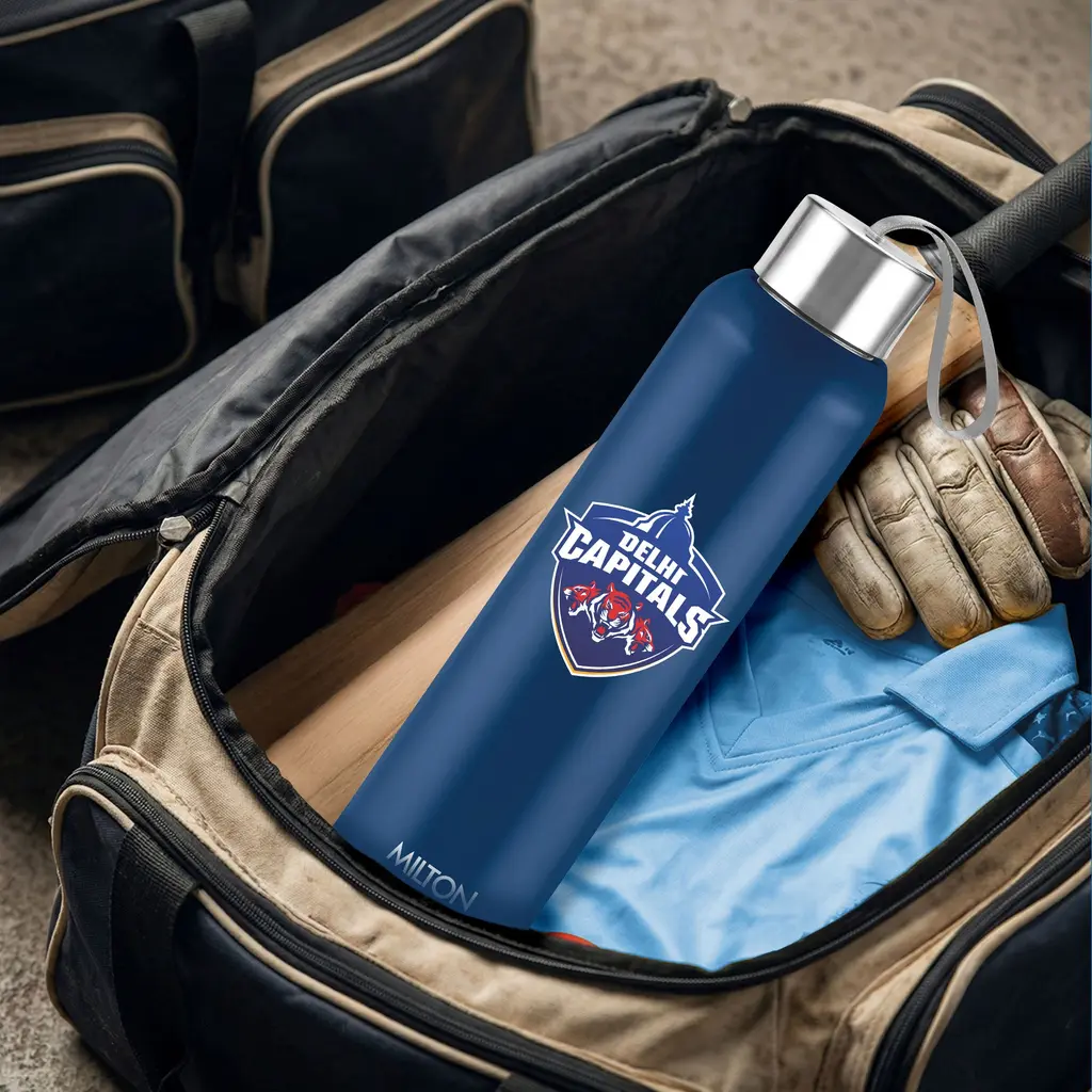Milton Sports Steel Halo UV Printing Water Bottle - Delhi Capitals (DC) - Milton, view 17