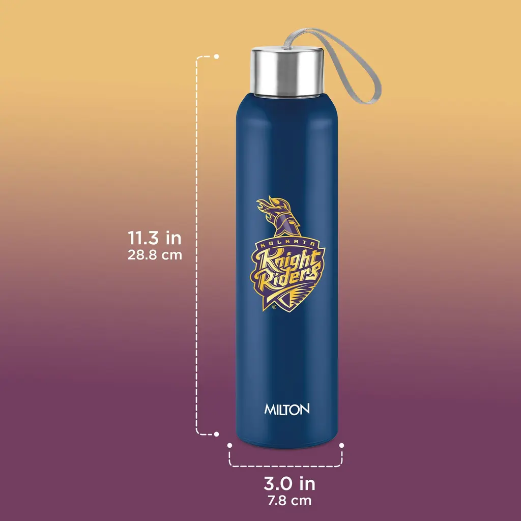 Milton Sports Steel Halo UV Printing Water Bottle - Kolkata Knight Riders (KKR) - Milton, view 12