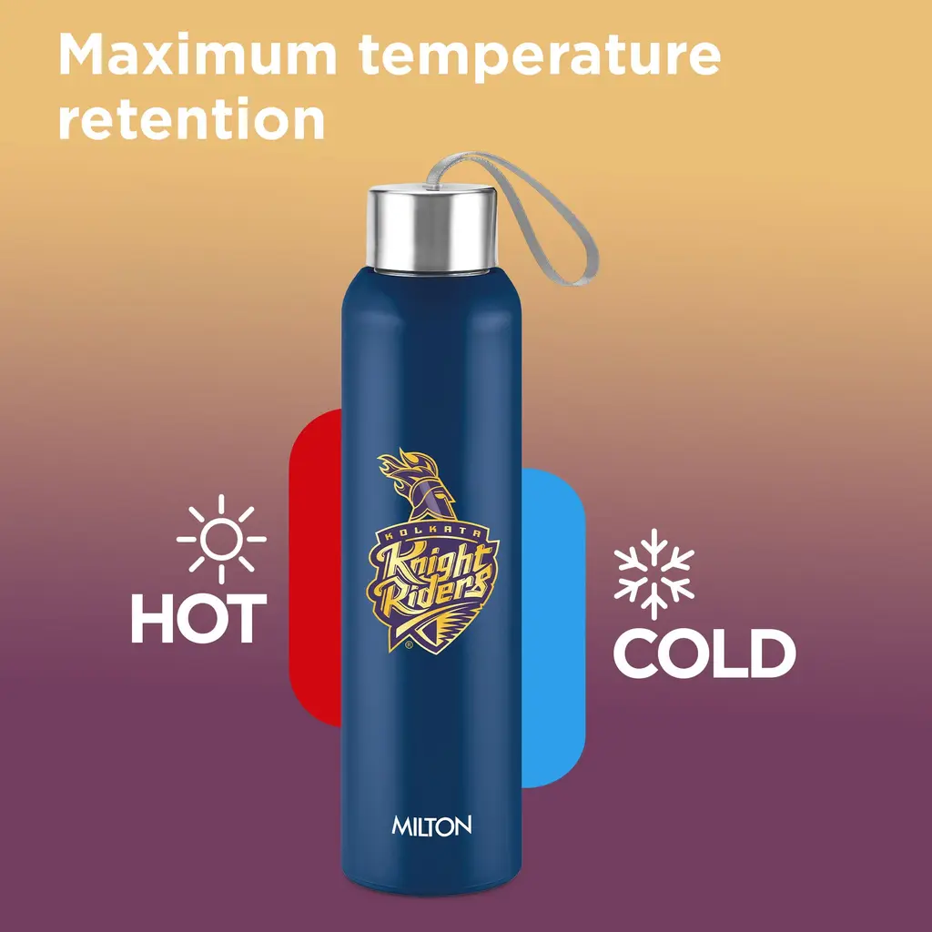 Milton Sports Steel Halo UV Printing Water Bottle - Kolkata Knight Riders (KKR) - Milton, view 13