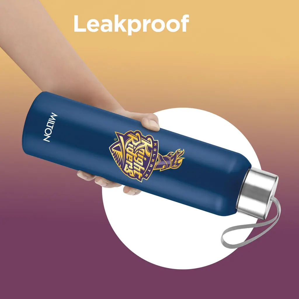 Milton Sports Steel Halo UV Printing Water Bottle - Kolkata Knight Riders (KKR) - Milton, view 14
