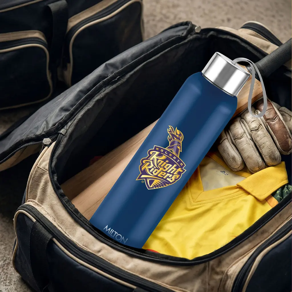 Milton Sports Steel Halo UV Printing Water Bottle - Kolkata Knight Riders (KKR) - Milton, view 18