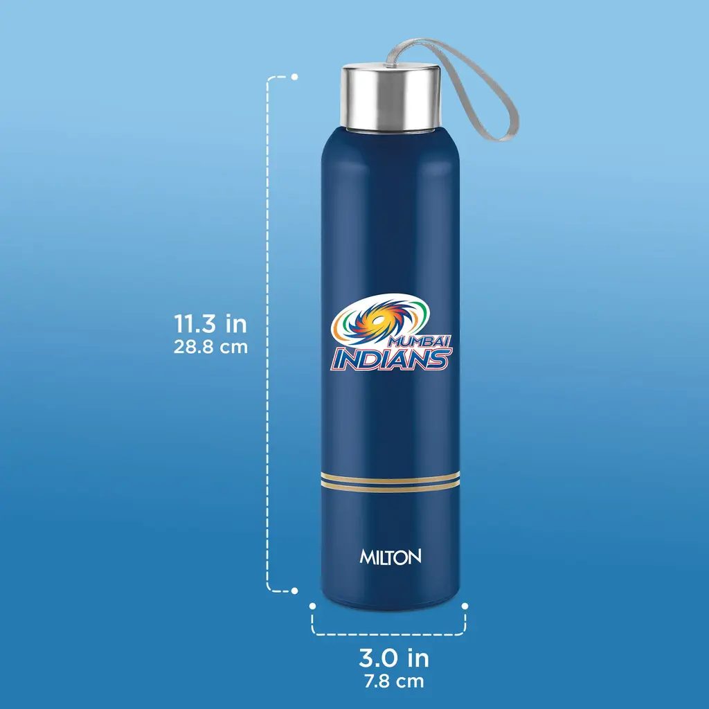 Milton Sports Steel Halo UV Printing Water Bottle - Mumbai Indians (MI) - Milton, view 3