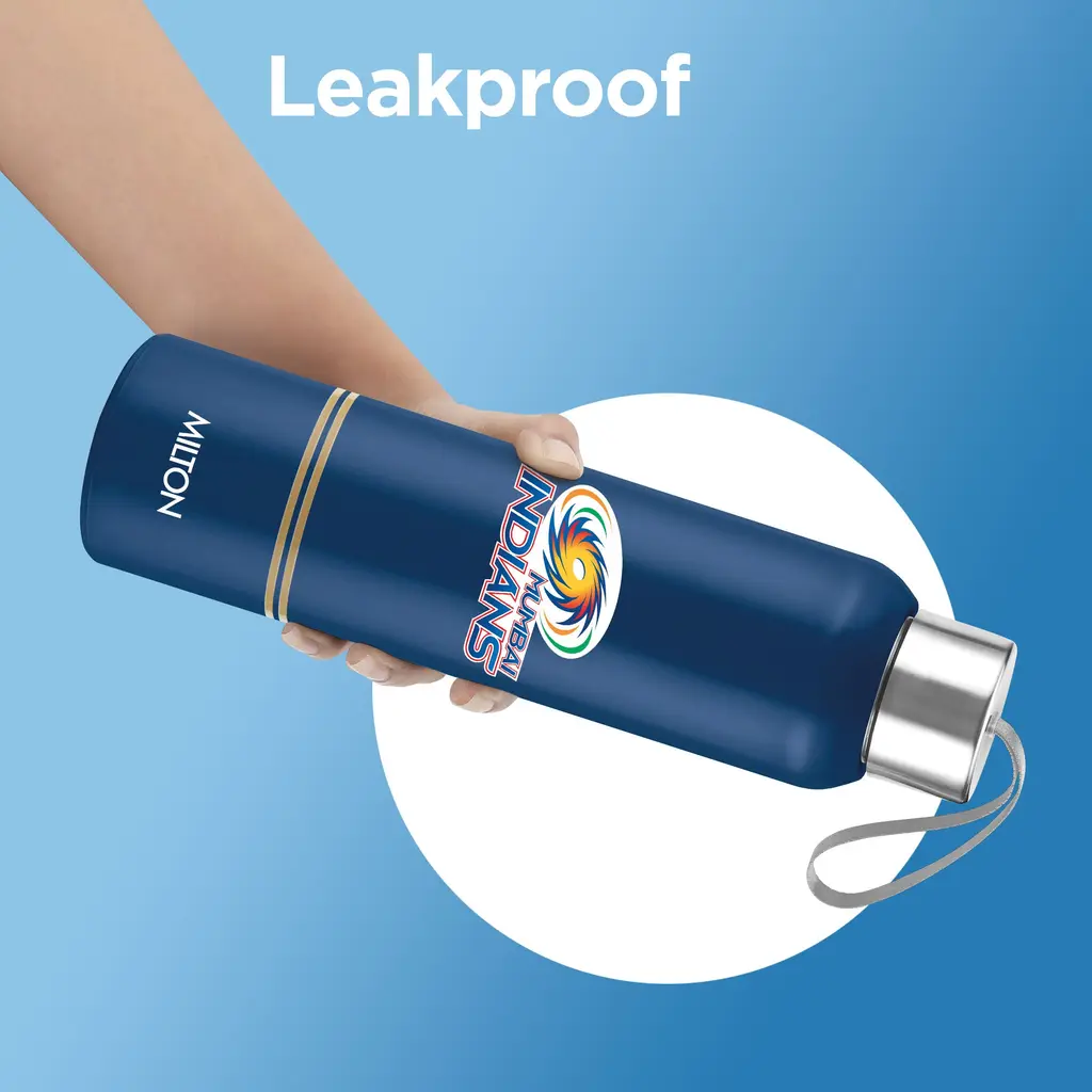 Milton Sports Steel Halo UV Printing Water Bottle - Mumbai Indians (MI) - Milton, view 5