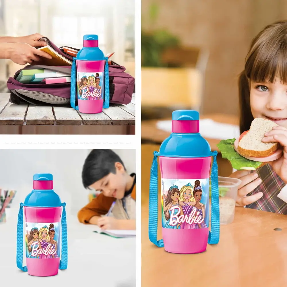 Milton Steel Barbie Kids Sipper Bottle, view 6