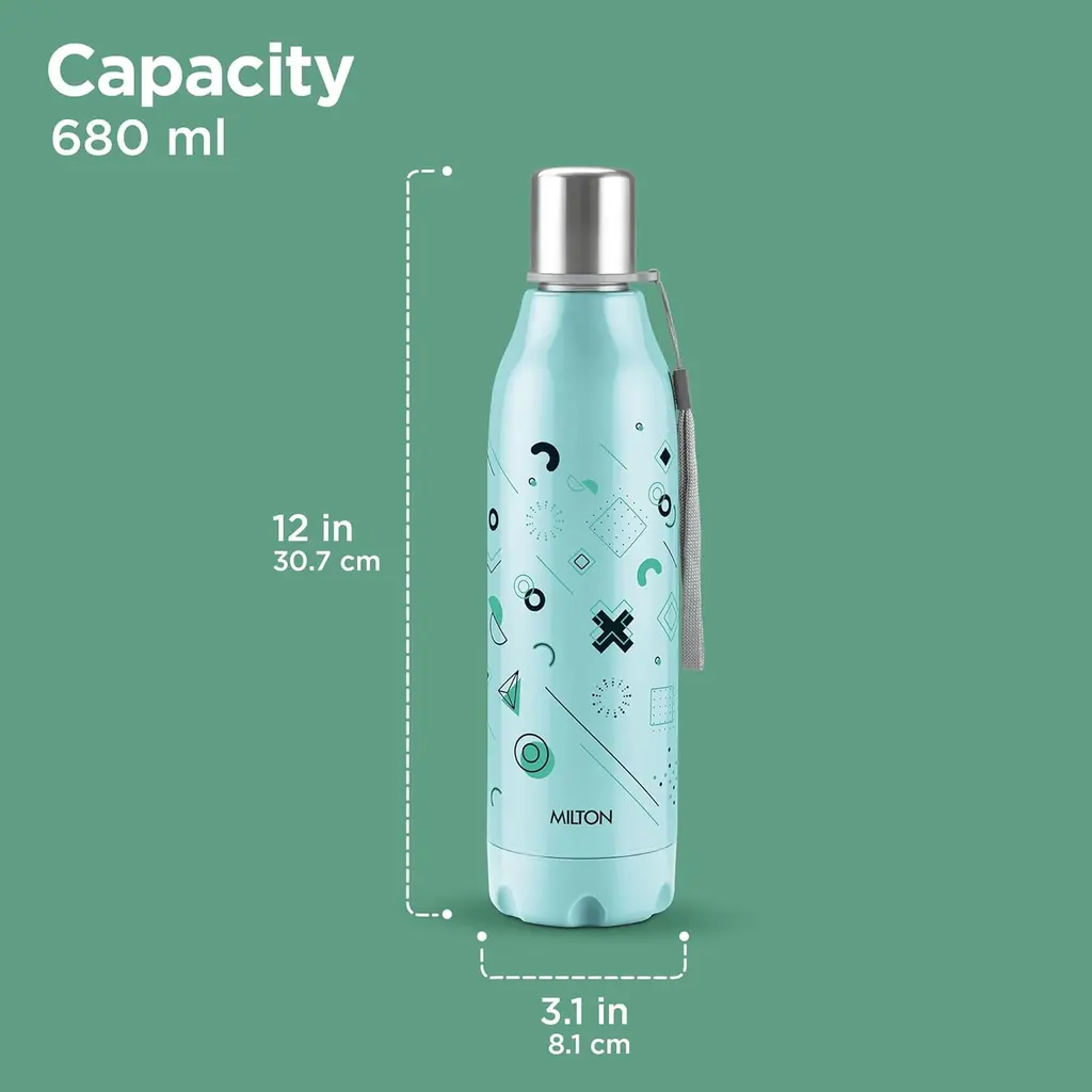 Milton Steel Linear Insulated Water Bottle, view 6