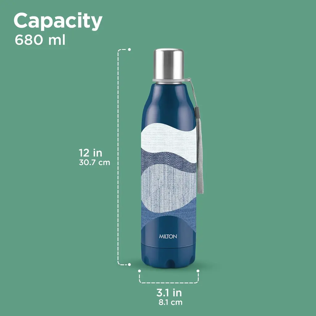 Milton Steel Linear Insulated Water Bottle, view 8