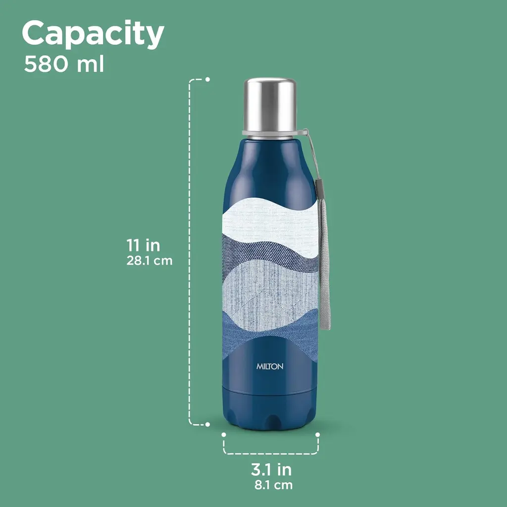 Milton Steel Linear Insulated Water Bottle, view 9