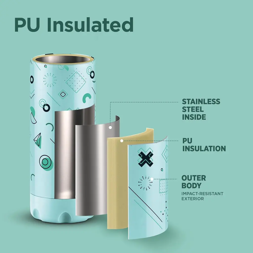 Milton Steel Linear Insulated Water Bottle, view 12