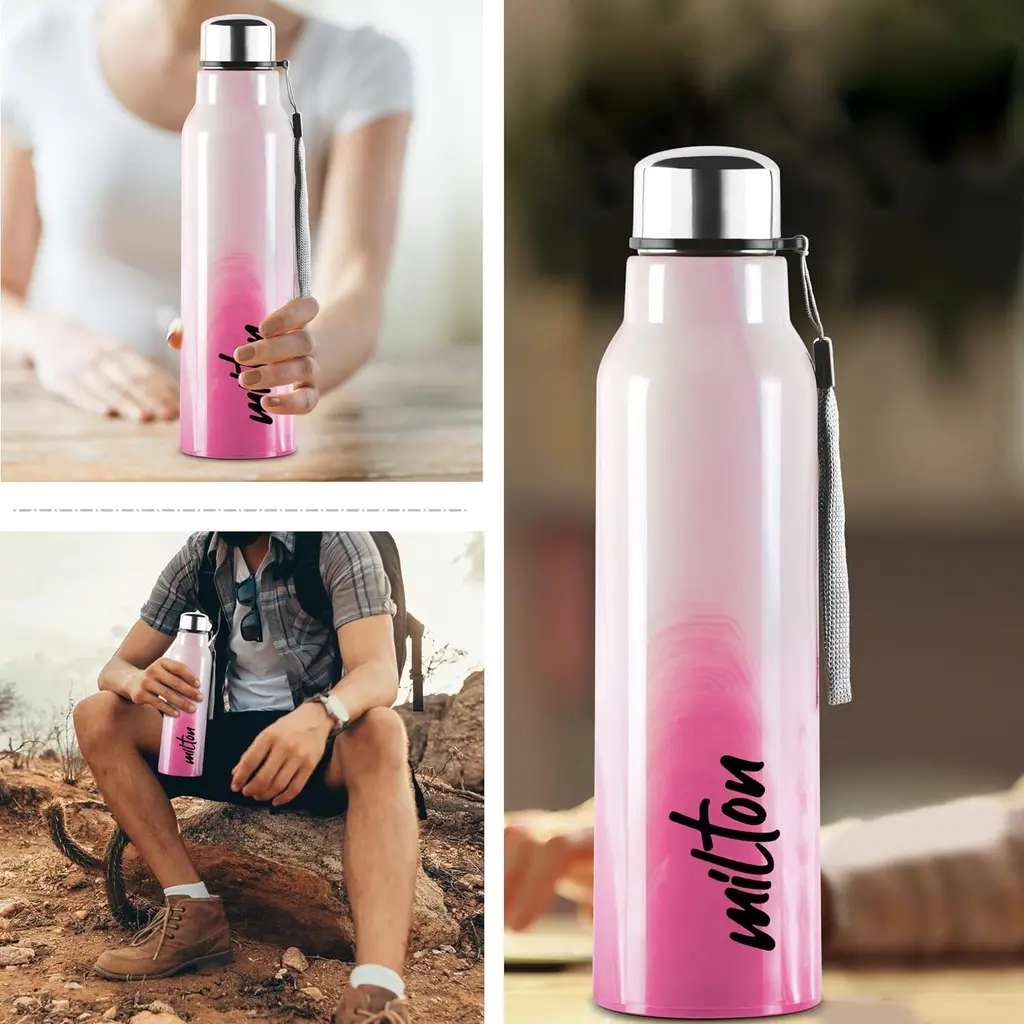 Milton Steel Marble Water Bottle, view 5