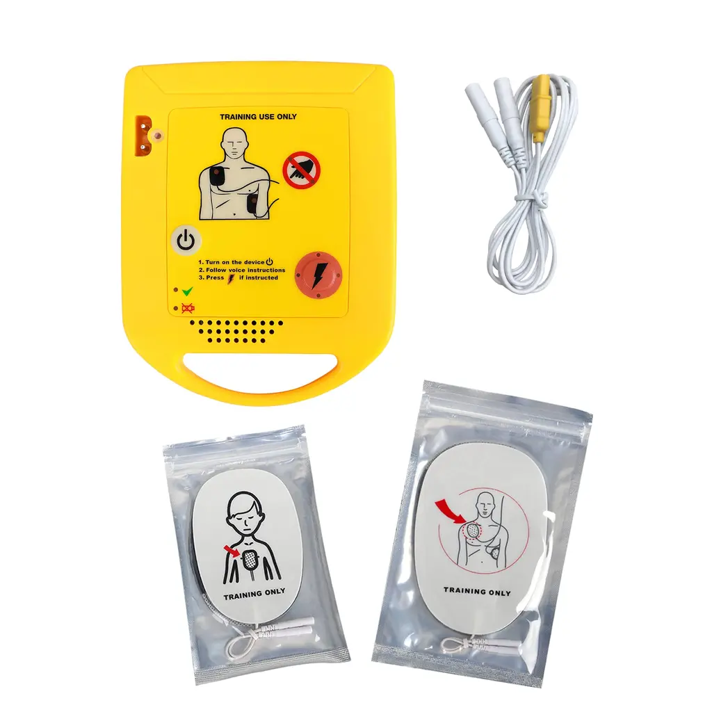 Mini-Aed trainer XFT D0009 Portable AED training set Essentials AED training device in French for automated external defibrillator beginners