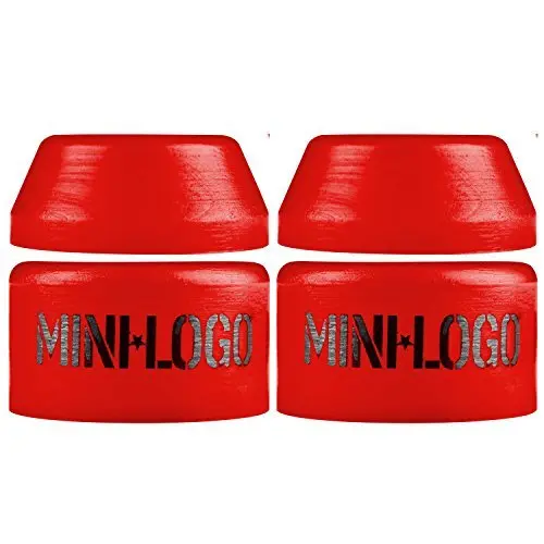 Mini-Logo Skateboard Bushings for 2 Trucks Hard Red 100a