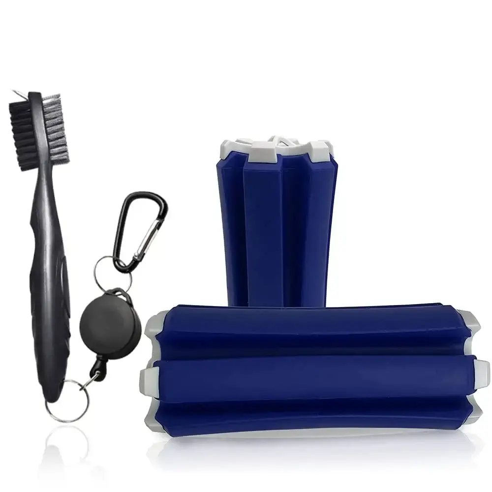 Mobile Pro Shop Golf Club Carrier Holds up to 6 Golf Clubs, Keeps Your Clubs Visible, Clean & Dry Premium Quality Golf Club Holder Blue,White