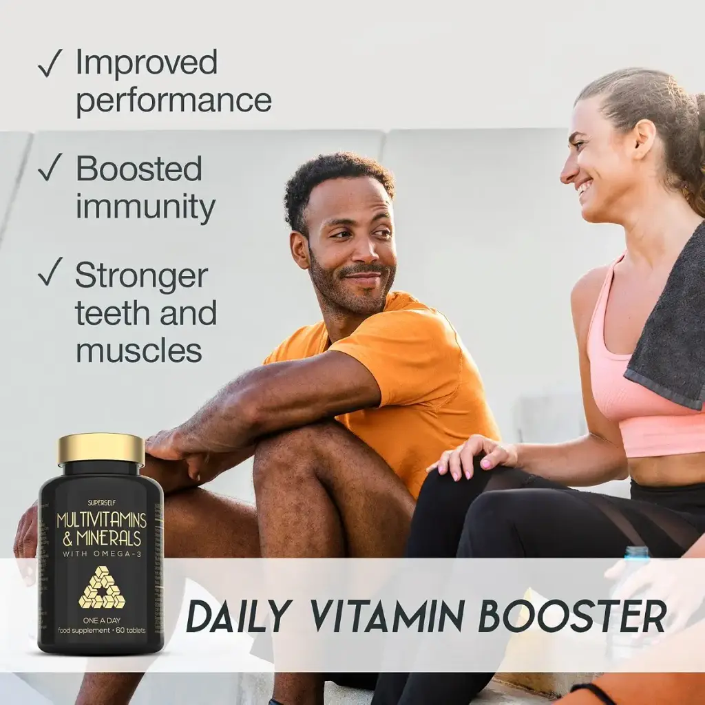 Multivitamin Tablets for Men & Women - Multivitamins and Minerals with Omega 3 - Adult — Tablets
