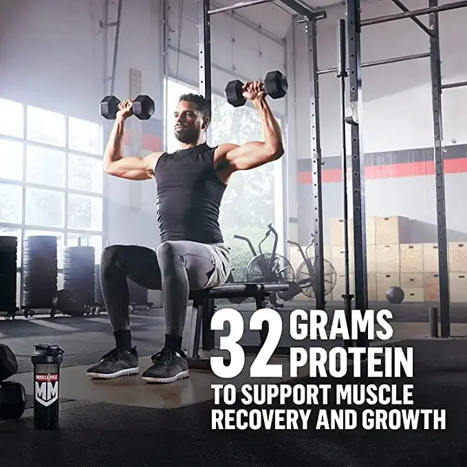 Muscle Milk Genuine Protein Powder Cookies 'N Cr me 1.93 Pounds 12 Servings 32g Protein — 1.93 lb