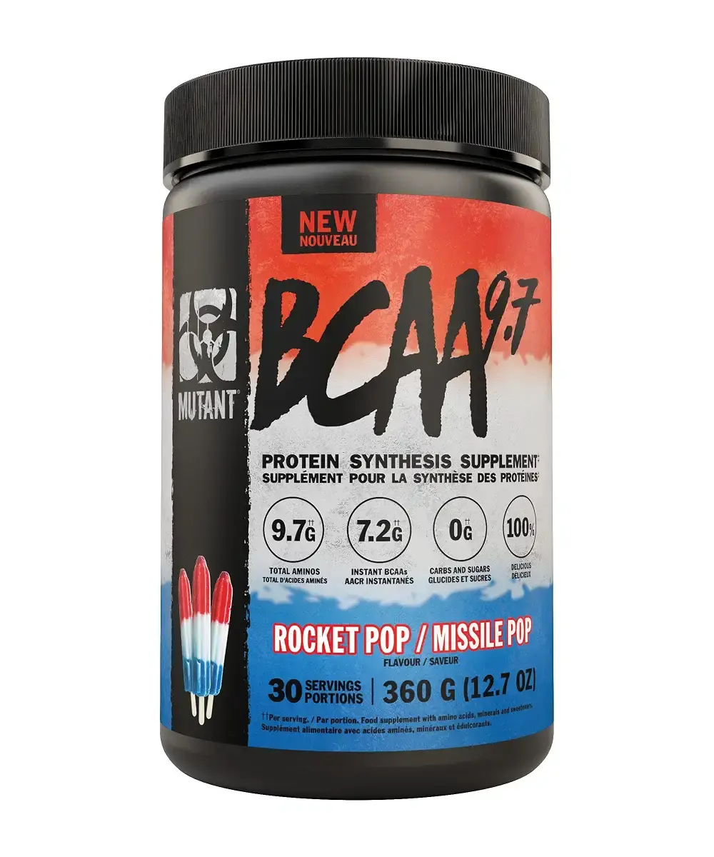 Mutant BCAA 9.7 Supplement BCAA Powder with Micronized Amino Acid and Electrolyte Support - Rocket Pop - 360 g Rocket Pop
