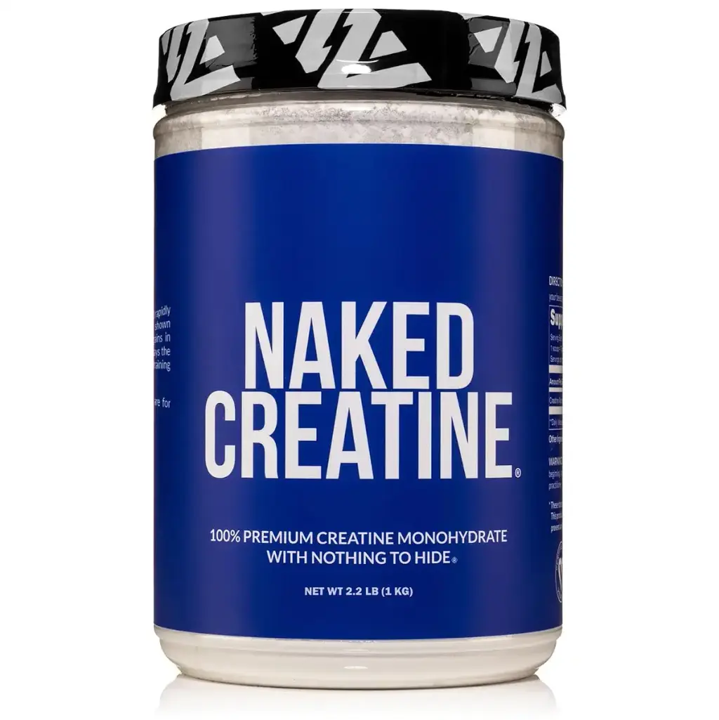 NAKED Pure Micronized Creatine Monohydrate 200 Servings 1 000g Bulk Vegan Non-GMO Gluten & Soy Free - Muscle Building Strength Training Gym & Fitness Supplement Unflavored 200 Servings (Pack of 1)