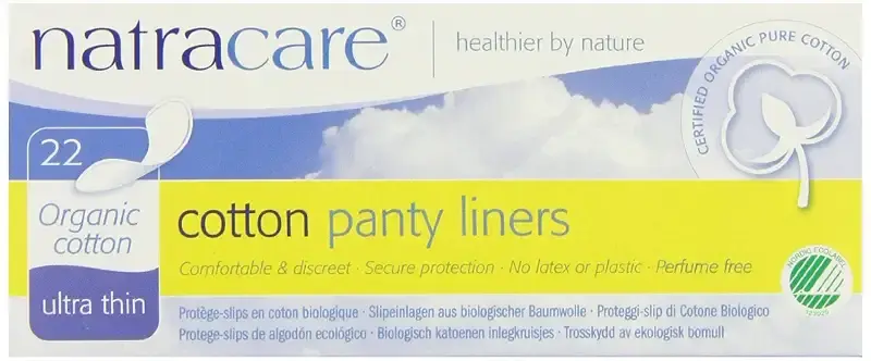 Natracare Cotton Panty Liners Ultra Thin Organic Cotton 22 Panty Liners