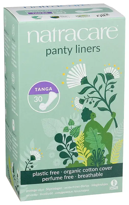 Natracare Natural Organic Thong Style Panty Liners, Made with Certified Organic Cotton — NATRACARE