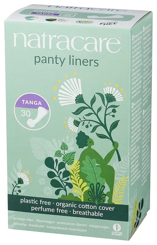 Natracare Natural Organic Thong Style Panty Liners, Made with Certified Organic Cotton — NATRACARE