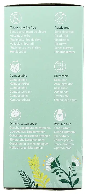 Natracare Natural Organic Thong Style Panty Liners, Made with Certified Organic Cotton — Feminine Care