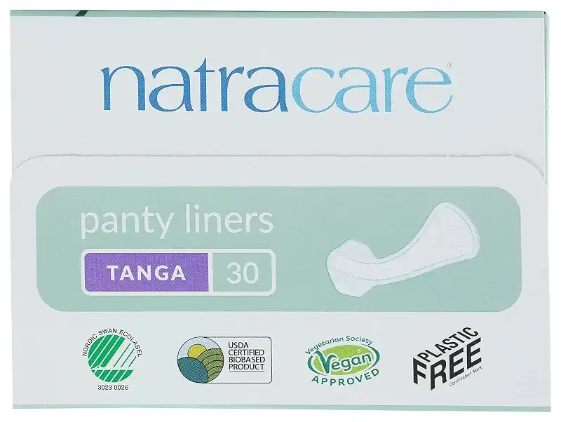 Natracare Natural Organic Thong Style Panty Liners, Made with Certified Organic Cotton — NATRACARE