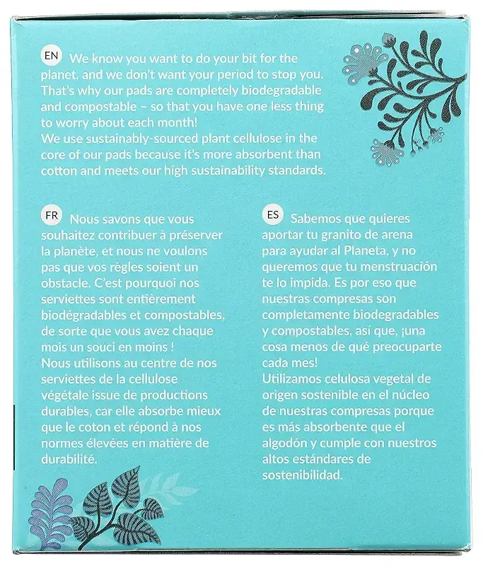 Natracare Slim Fitting Ultra Pads with Wings, Regular, Made with Certified Organic — NATRACARE
