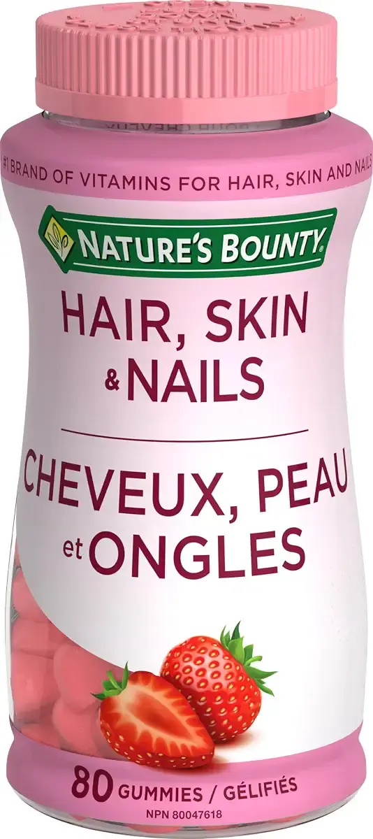 Nature s Bounty Hair Skin Nails Gummies with Biotin 80 Gummies
