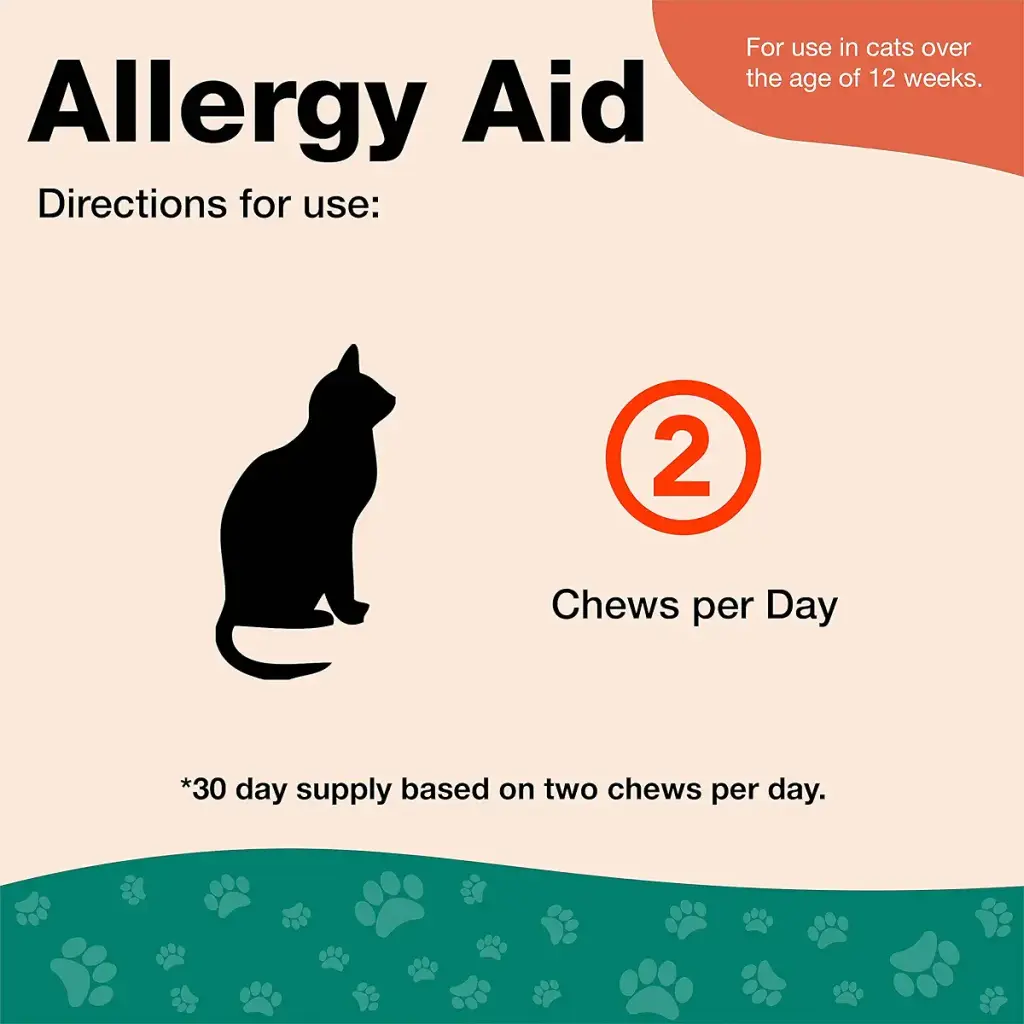 NaturVet Aller-911 Allergy Aid Plus Antioxidants For Cats 60 Soft Chews Supports Immune — Chewable